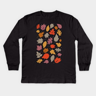 Autumn Leaves Kids Long Sleeve T-Shirt